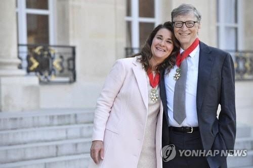 빌 게이츠 부부[EPA=연합뉴스]